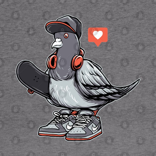 Hipster Pigeon by damzu